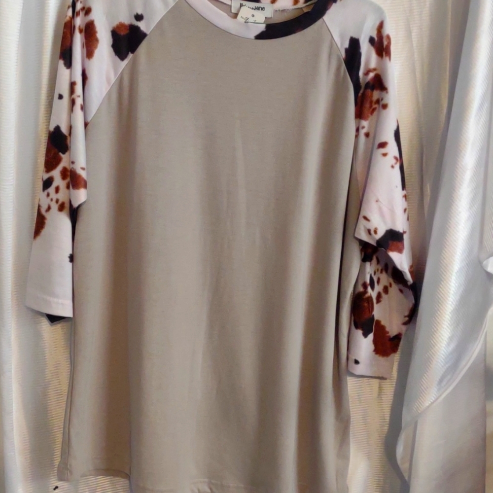 Cow Print Blouse